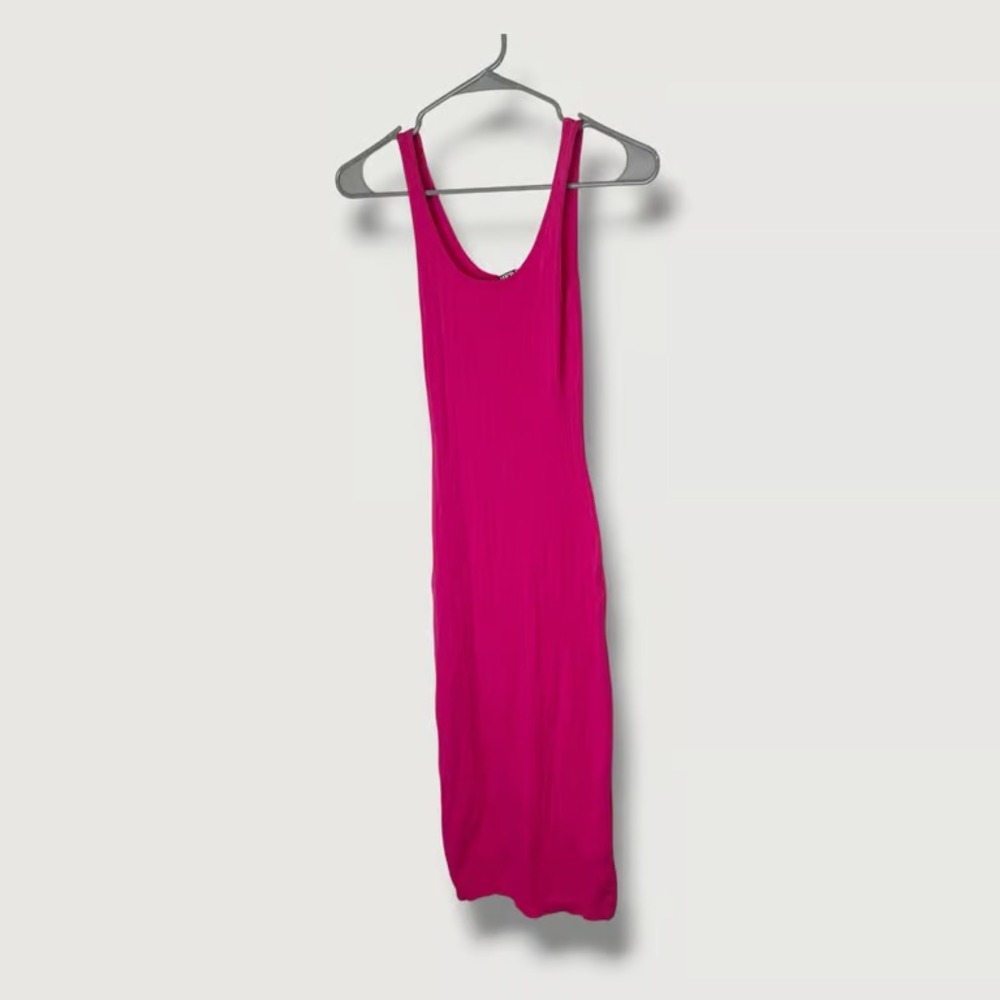 Hera Collection Pink Knit Midi Sweater Dress Size Small